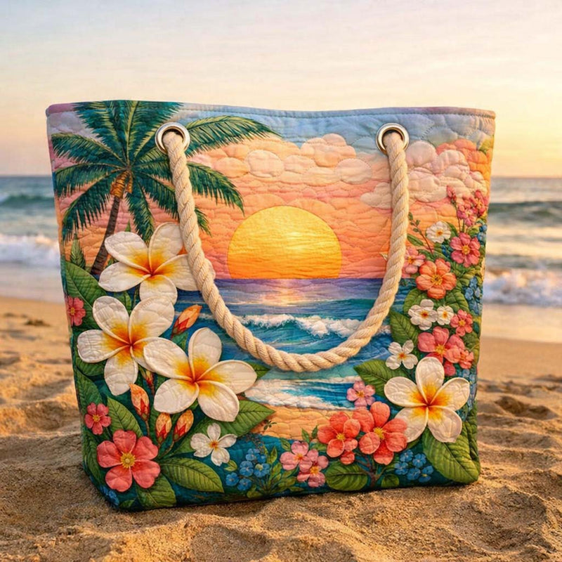 Tropical Breeze Handmade Beach Bag