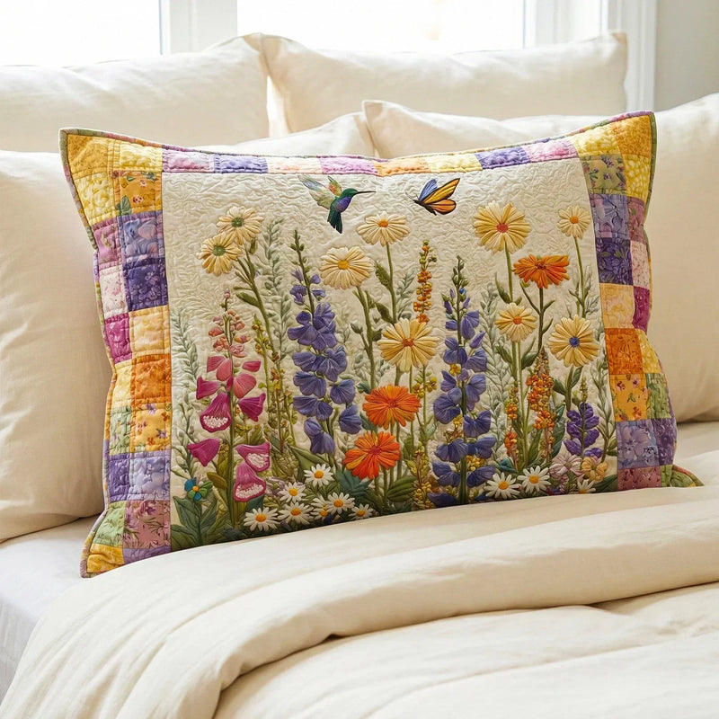 Floral Intemporel Quilted Cushion Cover
